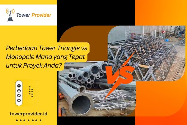 Perbedaan Tower Triangle vs Monopole Mana yang Tepat untuk Proyek Anda