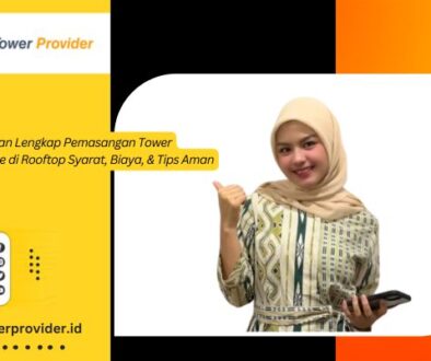 Pemasangan Tower Triangle di Rooftop